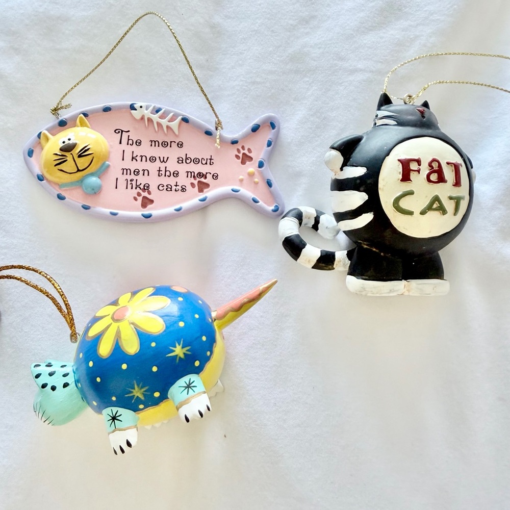 Cat Ladies Unite! 😻 Adorable Cat Christmas Ornaments🎄